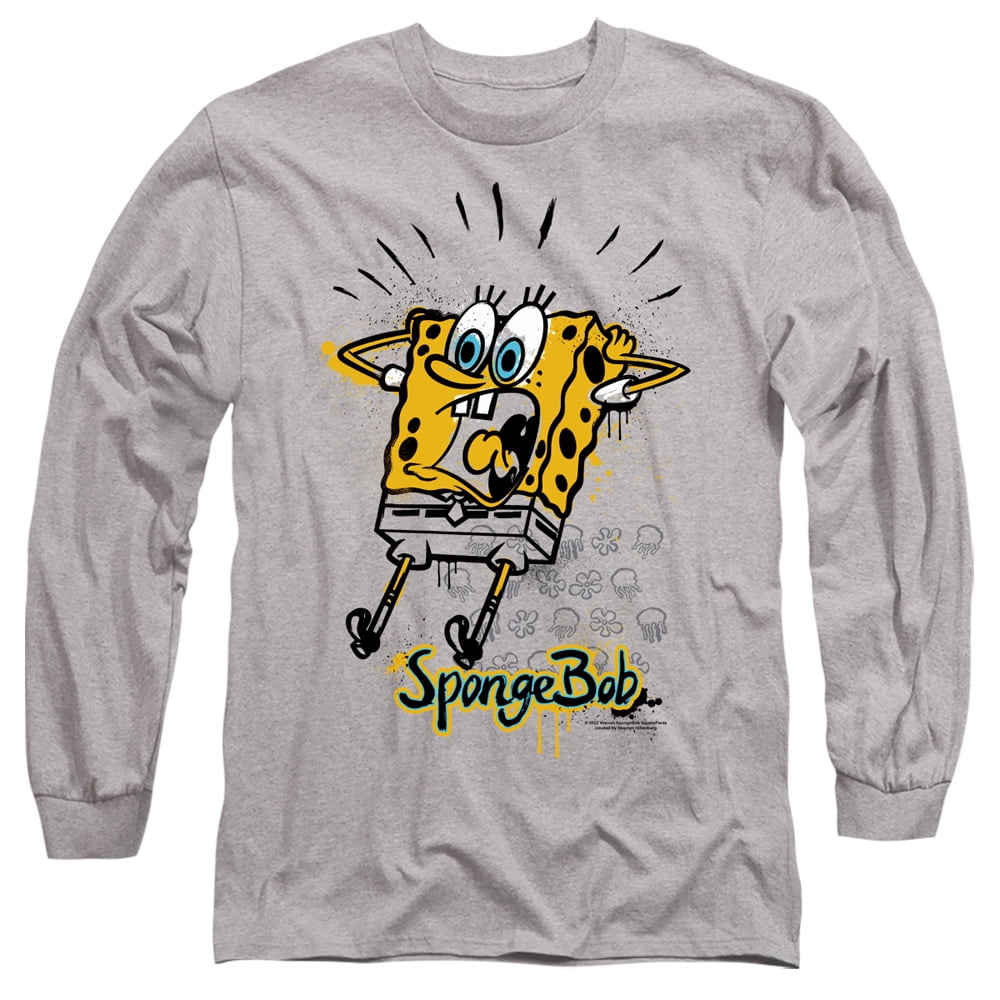 Spongebob Shocking! Unisex Adult Long-Sleeve T Shirt - Walmart.com