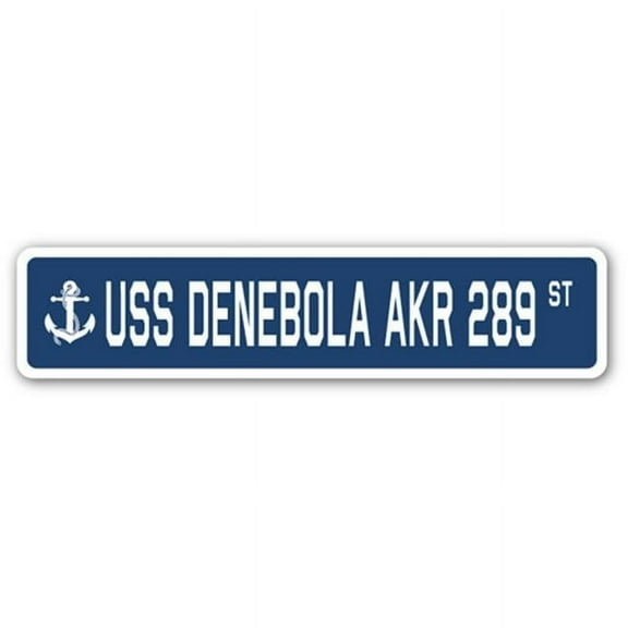 USS DENEBOLA AKR 289 Street Sign us navy ship veteran sailor gift