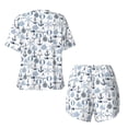 thumbnail image 5 of Naloa Dock Rudder Women's Short-Sleeved Pajama Set, Loungewear, Summer pajamas, Breathable Cozy - 4X-Large, 5 of 9
