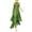 Green, variant on Women Vintage Flapper Dresses 1920s Great Gatsby Halter Fringed Maxi Dress Tassels High Split Formal Dress Red M