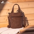 thumbnail image 3 of Montana West Bucket Crossbody Bag for Women Western Aztec Embroidered Purses, Coffee, 3 of 7