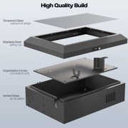 VIVO Wall-Mounted EV Charger Protective Box with Safety Padlock