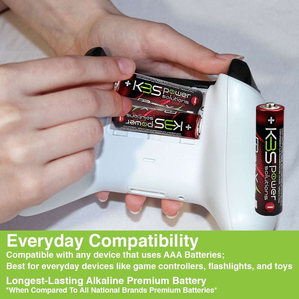 KBS Power Solutions Maxx Peak Alkaline AAA Batteries 480 Pack, 1.5 Volts