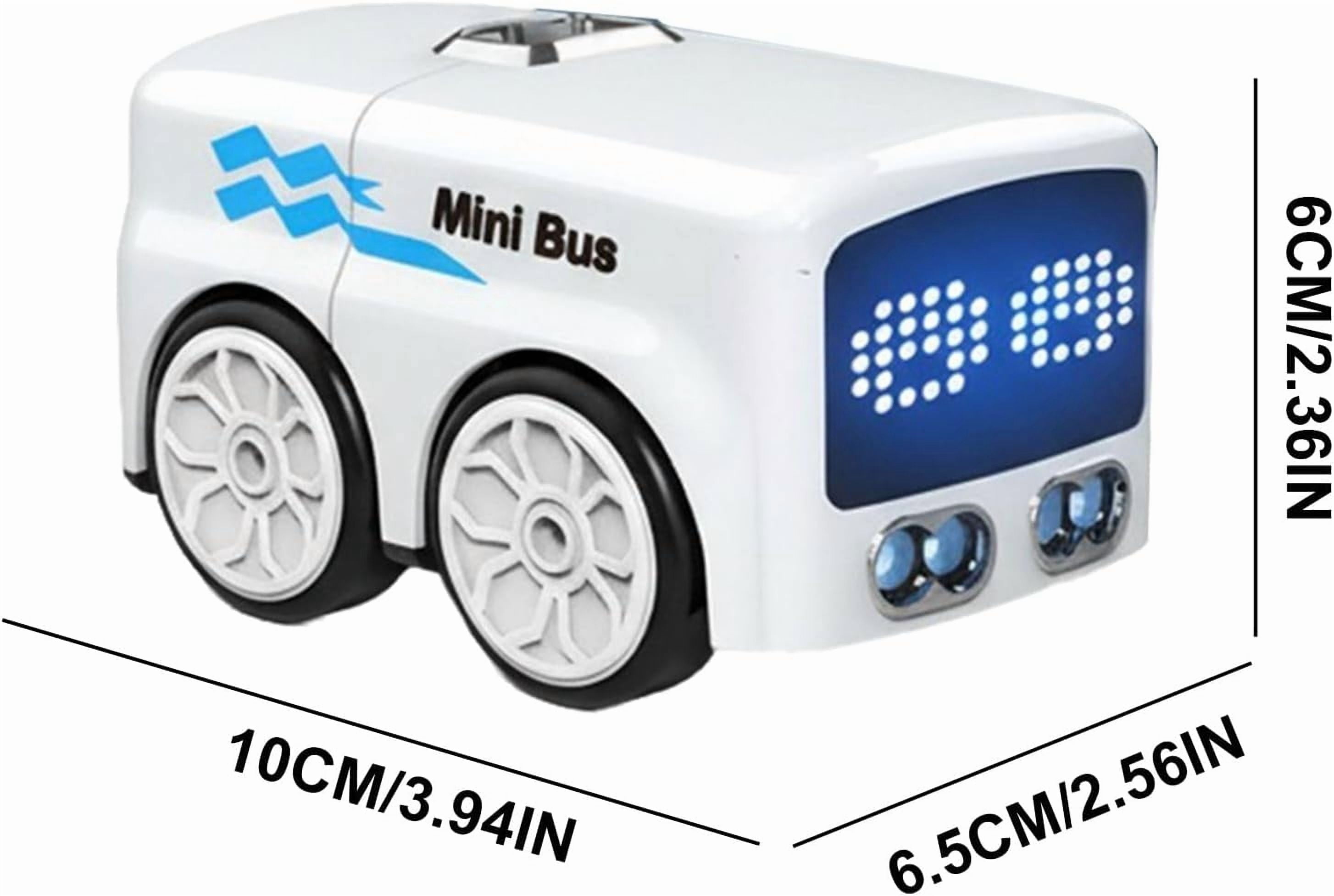 Magic Cars Follows Line Mini RC Bus | 2.4GHz Line-Following Sensor Car with Follow & Escape Modes, Smart Interactive Educational