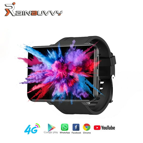Rainbuvvy 4G Smartwatch 2.86 Inch Screen Android 7.1 3GB 32GB Support SIM GPS WiFi 2700mAh Large Screen Watch