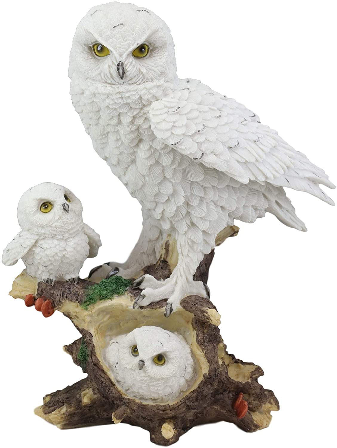 Large 31 cm White Snowy Owl Welcome Figurine Ornament. 