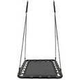 thumbnail image 2 of Sorbus Black Fabric Platform Mat Swing for Kids – Indoor/Outdoor Fun, 220 lb Capacity, 2 of 8