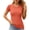 Orange, variant on Women's Short Sleeve Round Neck T-Shirt Slim Fit Sports Top Running Fitness Yoga Shirt Casual Comfy Breathable Workout Tee, Orange 10/XL
