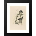 thumbnail image 2 of Lovis Corinth 11x14 Black Modern Framed Museum Art Print Titled - Female Act with Necklace in the Feudal Chair (1914), 2 of 5