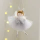 thumbnail image 2 of Sparkling Sequins Meshes Skirt Angelic Antlers Girl Ornament Elegant Handmade Hanging Decoration for Celebration（gray）, 2 of 4