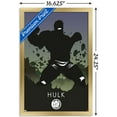 thumbnail image 3 of Marvel Heroic Silhouette - Hulk Wall Poster, 14.725" x 22.375", Framed, 3 of 3