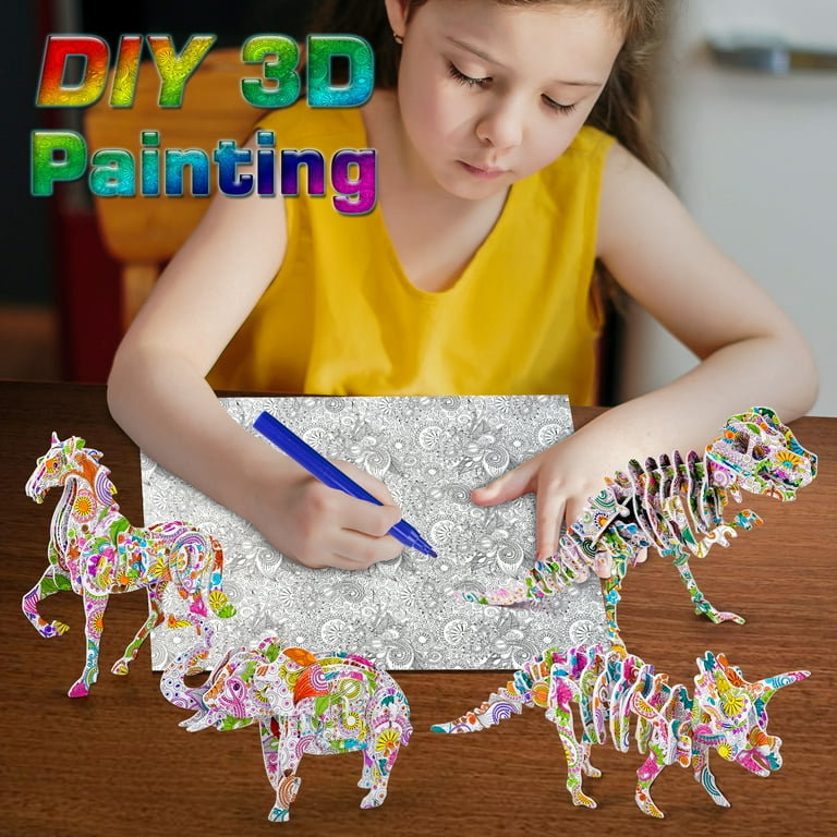 Dream Fun Gifts for 8 9 10 11 12 Year Old Girls Kids, 3D Puzzle Birthday  Presents Toy Art and Crafts for Kids Age 8-12 Dinosaur Toys for Boys Girls  Adults Age 6 7 8 9 Year Old 