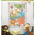 thumbnail image 2 of Baby Hugs Mod Zoo Courtepointe Kit de Point de Croix Estampé-34"X43 Pouces, 2 of 6