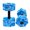 Blue And White, variant on Plum Blossom Shaped EVA Water Fitness Dumbbells, Underwater Resistance Training Weights for Pool Workouts, Lightweight Aquatic Exercise Gear to Tone Arms with Water Resistance