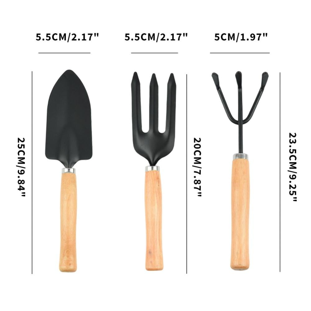 3Pcs/set Mini Wooden Handle Shovel Rake Spade Gardening Garden Plant Tools Set 3Pcs/set Mini Wooden Handle Shovel Rake Spade Gardening Garden Plant Tools Set
