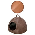 thumbnail image 2 of Cat House Imitación Rattan Cat Bed Cave Pet Bed Cat Condo para Kitty Sleeping Puppy , Café con 1 Mat, 2 of 8