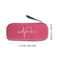 thumbnail image 3 of KAKOWELY 1pc Stethoscope Case Portable Bag Shockproof Stethoscope Box Multifunctional Portable Stethoscope Case Compatible for 3M Litш (Rosy),11.22"X4.33"X2.56", 3 of 5