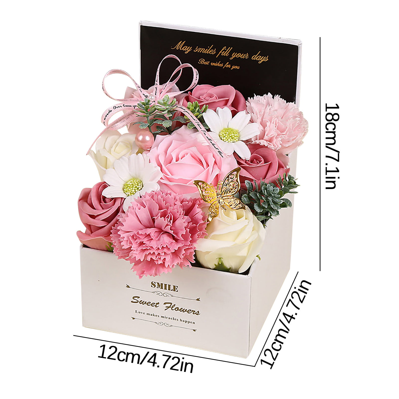 Floral Scented Soap Roses Bouquet with Crown – Summer Fleurs