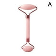 thumbnail image 1 of Ensemble de Rouleaux de Massage Quartz Rose Non-Jadé pour Visage, Rasage Beauté Double Tête, 1 of 1