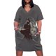 thumbnail image 2 of Lady Maria - Vestido holgado con bolsillos Falda de verano Vestido elegante Vestido de fiesta de lujo para mujer, 2 of 7