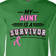 thumbnail image 4 of Inktastic My Aunt is a Survivor Breast Cancer Awareness Long Sleeve T-Shirt, 4 of 5