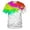 White, variant on Gunia Mens Big And Tall Shirts 3D Graphic Novelty Printed Short Sleeve T Shirts Casual Graphics Tees Tops Shirts For Men Yellow 3Xl