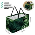 thumbnail image 2 of Tropical Jungle Palm Leaves Large Capacity Reusable Foldable Oxford Cloth Easter Basket Tote Bag Shopping Bags Decorative Box, 2 of 7