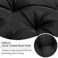 thumbnail image 6 of SHANNA Outdoor Chair Cushions, 4 Pack Tufted Thicken Waterproof Patio Chair Pad Wicker Chair Seat Cushion with Non-Slip Ties for Outdoor Furniture, Black, 6 of 13