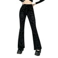 thumbnail image 1 of LUOGENLI Pantalon Décontracté Femme Mode Décontractée Pantalon Vintage Gothique Gothique Imprimé Taille Haute Pantalon Décontracté Femme Coupe Régulière Pantalon Décontracté Femme Coupe Décontractée Noir G, 1 of 8
