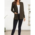 thumbnail image 4 of Women'S Open Front Knit Cardigan Sweater Long Sleeve with Pocket Coffee L, 4 of 10
