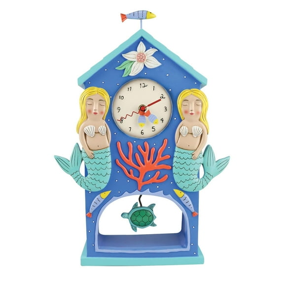 Enesco Allen Designs Beach Time Mantle Clock, 13.38in H