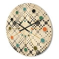 thumbnail image 3 of Designart 'Geometrical Abstract Retro Minimal Pattern IX' Mid-Century Modern Wood Wall Clock, 3 of 5
