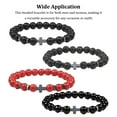 thumbnail image 4 of maskred Gifts Unisex Bracelets With Exquisite Beads For Thoughtful Presents Exquisite volcanic stone 1Set, 4 of 6