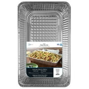 Mainstays Aluminum Giant Size Pasta/Full Steam Pans, 19.5" x 11.6" x 3.1", 2 Count