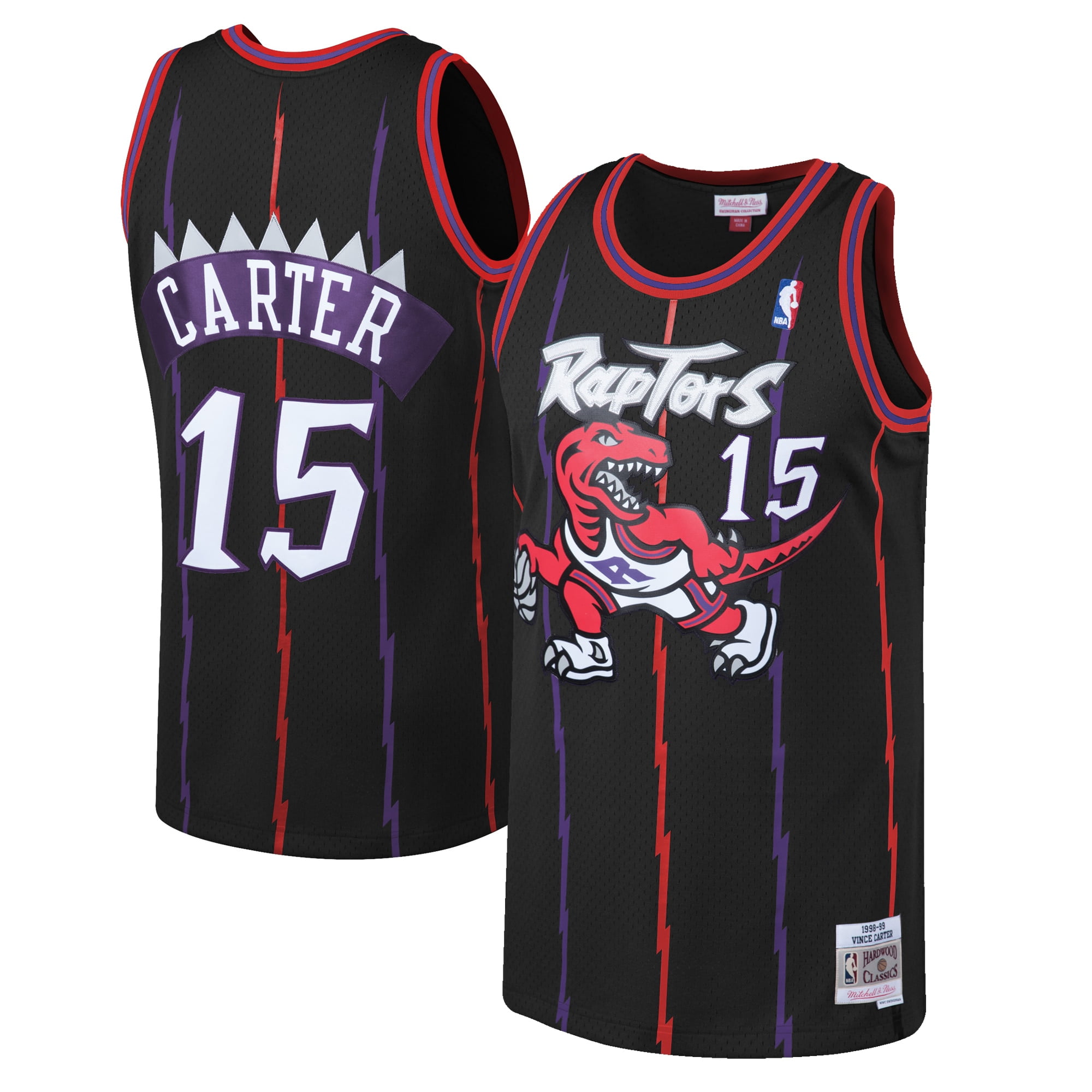 Vince Carter Toronto Raptors Mitchell & Ness 1998-99 ...