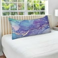 thumbnail image 5 of Coolnut Golden and Purple Blue Marble Texture Zipped Velvet Pillowcases 20x30 in, Soft and Cozy Decor Giftsative Plush Pillow Case with Hidden Zipper for Bedroom, Sofa, Couch303, 5 of 7