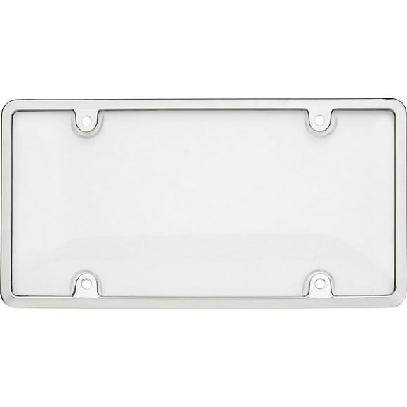 Cruiser Accessories Tuf Combo, Chr/Clr License Plate Shield, Fits 15x30cm License Plate