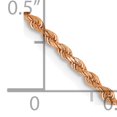 thumbnail image 5 of Leslie's 14K Rose Gold 1.5mm Diamond-Cut Rope Chain (Weight: 4.35 Grams, Length: 20 Inches), 5 of 5