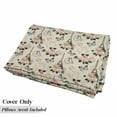 thumbnail image 5 of Modern Floor Pillow Lounger Cover, French Eiffel Tower Shabby Form Style Garden Roses Butterfly Flowers Leaves Art, Nap Mat Printed Fabric Case for 5 Pillows, 88" x 36", Multicolor, by Ambesonne, 5 of 5