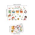 thumbnail image 3 of Glow in The Dark Christmas Stickers, 3 Sheet Christmas Wall Decals Santa Snowman Elk Window Clings For Christmas New Year Home School Party Supplies, 3 of 4