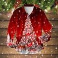 thumbnail image 2 of Kcodviy Chemise à Manches Longues Thème de Noël Dragon pour Hommes Automne et Hiver Chemise à Manches Longues Col à Revers Imprimé Chemise à Col Long Imprimée, 2 of 4