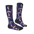 thumbnail image 3 of Bingfone Compression Socks For Women And Men Long Socks For Running Athletic Cycling Nurse-Floral Hippie Mushrooms, 3 of 9