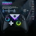 thumbnail image 4 of Gamrombo Wireless PC Gaming Controller, with RGB LED Light Compatible with PC/Nintendo Switch/Mobile Phone/iPhone/Samsung TV/Tesla (Black), 4 of 8