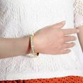 thumbnail image 2 of 5Ct Round Cut Lab Created Diamond Women's Bangle Bracelet 14K Yellow Gold Plated Silver, 2 of 3