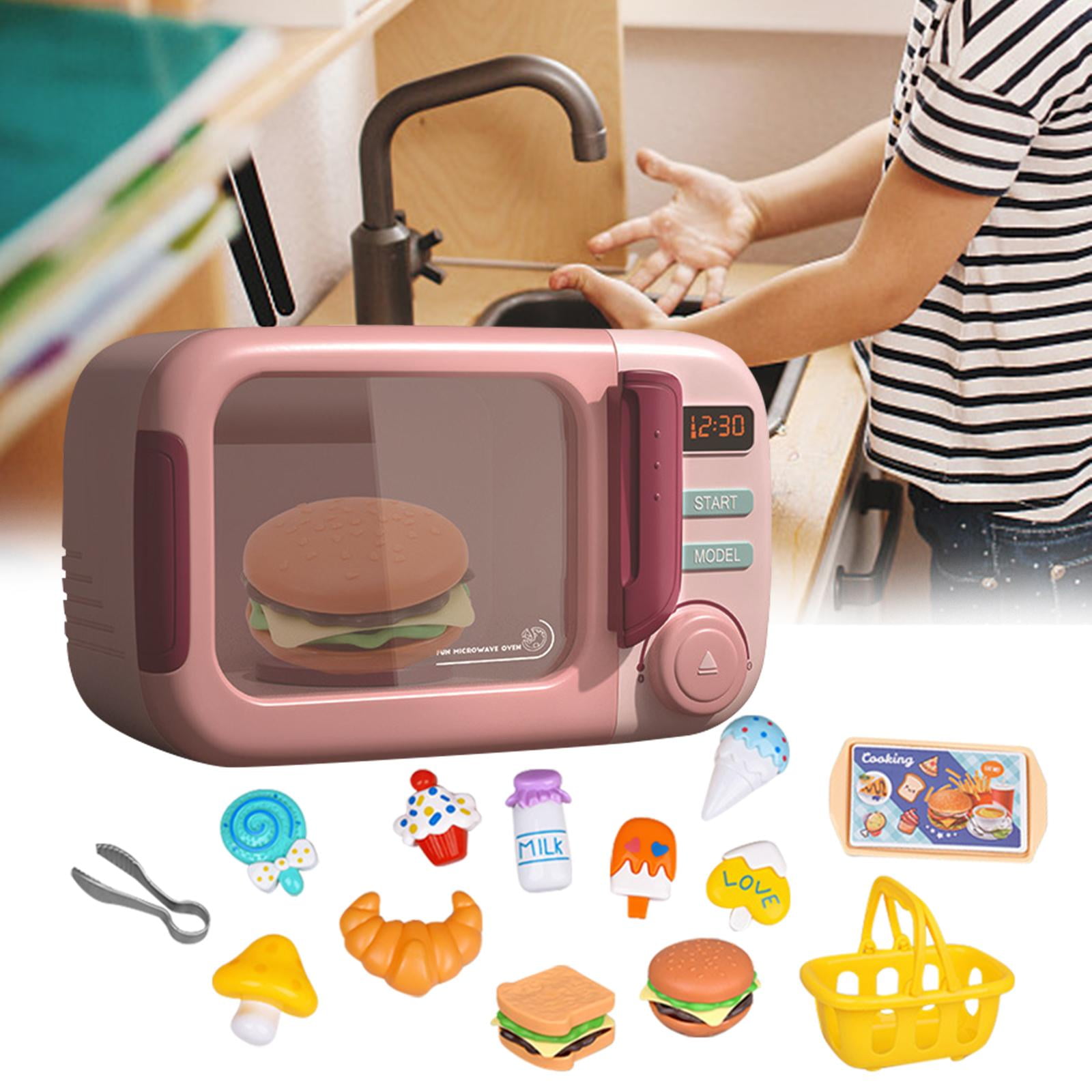 Children Kid Mini Cute Pink Microwave Oven Pretend Role Play Toy Educa -  Supply Epic