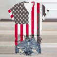 thumbnail image 1 of Fiudx Ofertas Flash Artículos En Oferta Top de Manga Corta con Cuello En V y Estampado Del Día de La Independencia para Mujer, 1 of 3