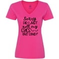 thumbnail image 3 of Inktastic Humor Sorry Did I Just Roll My Eyes out Loud Women's V-Neck T-Shirt, 3 of 5