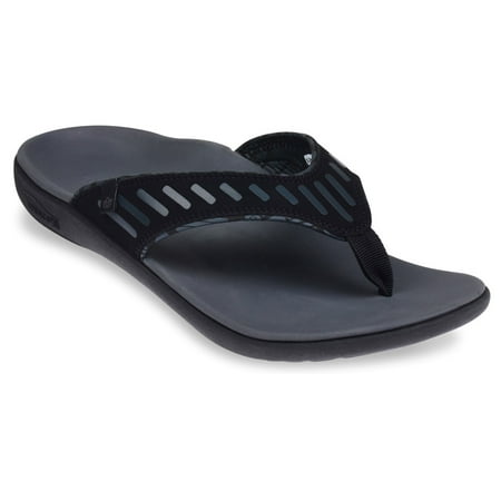 Spenco Tribal - Men's Supportive Sandal - Black (Best Supportive Shoe Brands)