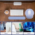 thumbnail image 7 of MOSISO Wrist Rest Support for Mouse Pad&Keyboard Set, Circle Curved Ergonomic Mousepad&Coaster Non-Slip Base Home/Office Pain Relief&Easy Typing Pad with Soft Cloth&Silicone Lining, 7 of 7