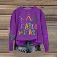thumbnail image 2 of Tweang Mardi Gras Outfit Carnival Mardi Gras Sequin Shirt Hoodies for Women Mardi Gras Blouse Button Down Shirt Women Mardi Gras Outfit for Women Purple Mardi Gras Shirt Purple S, 2 of 4